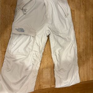 The North Face, HyVent, insulated white Ski Pants - Girls L